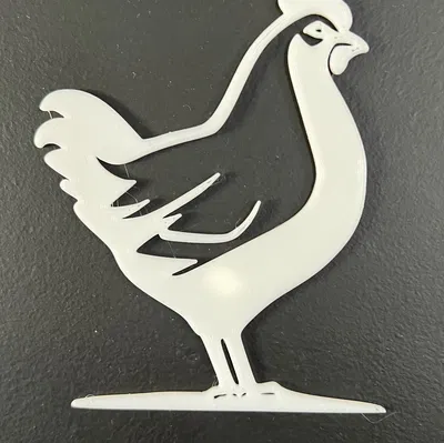 Nghệ Thuật Treo Tường Hình Gà #1