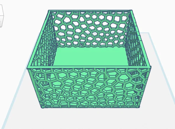 Hộp với hoa văn voronoi - Image 1