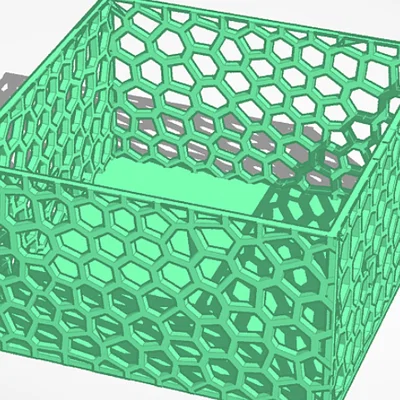 Hộp với hoa văn voronoi
