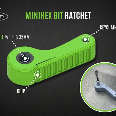 MiniHex Bit Ratchet - Dụng Cụ Vặn Vít Nhỏ Gọn