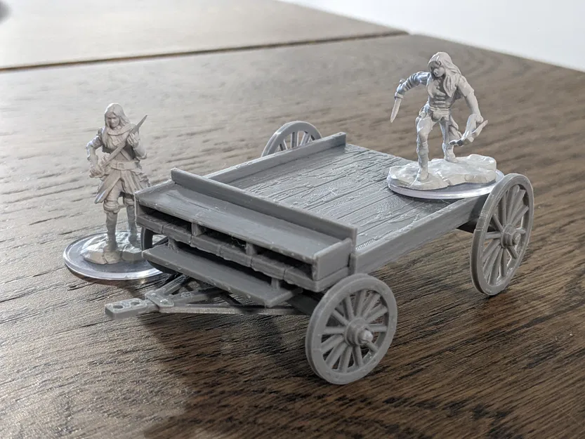 Xe Ngựa Gỗ Vẹt Gỗ - Trang Trí D&D - Image 1