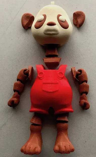 Mô Hình Gấu Trúc Khớp Nối 3D - Image 3