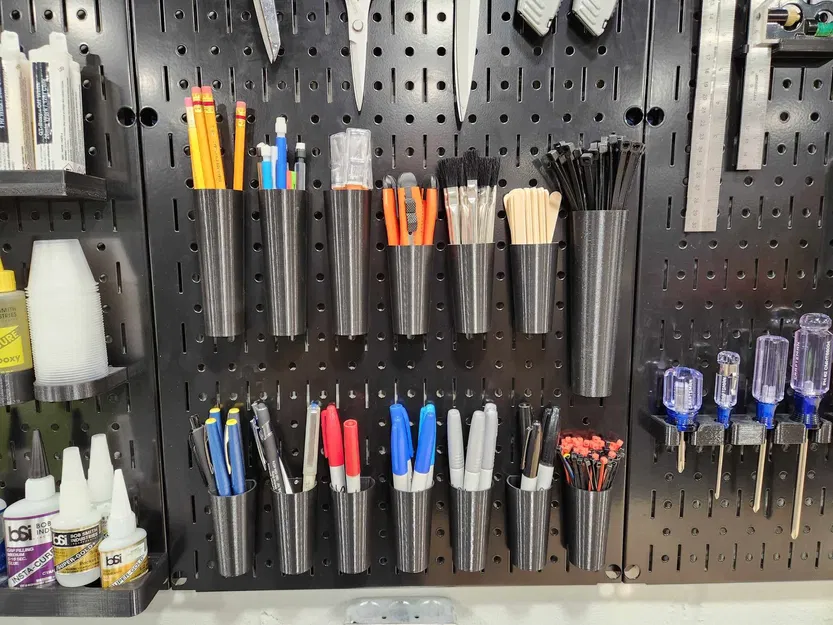 Chặn cốc đa năng cho bảng pegboard Wall Control - Image 1