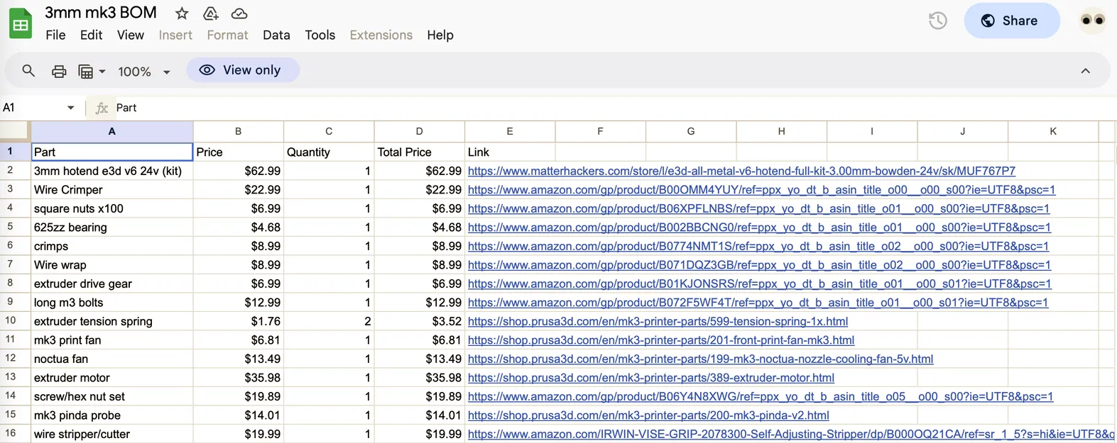 Bộ phận Máy đùn Prusa MK3 2.85/3mm cho Cảm biến Hết Sợi và Sửa lỗi Nhỏ - Image 2