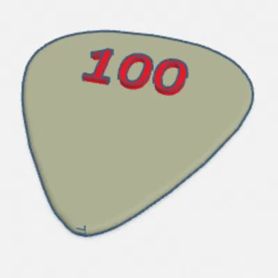 Pick đàn ghi-ta có số 100 #100