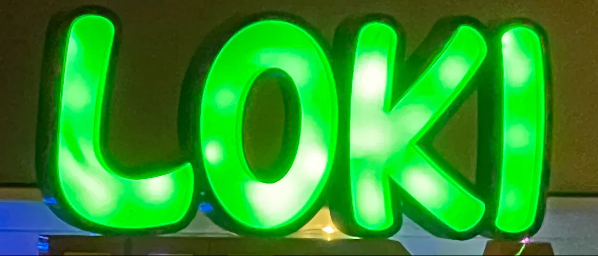 Chữ Loki / Biển Chữ Đèn Loki - Image 2