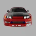 Mô Hình 3D Nissan Silvia S13 Độ - Thumbnail 3