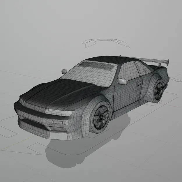 Mô Hình 3D Nissan Silvia S13 Độ - Image 4