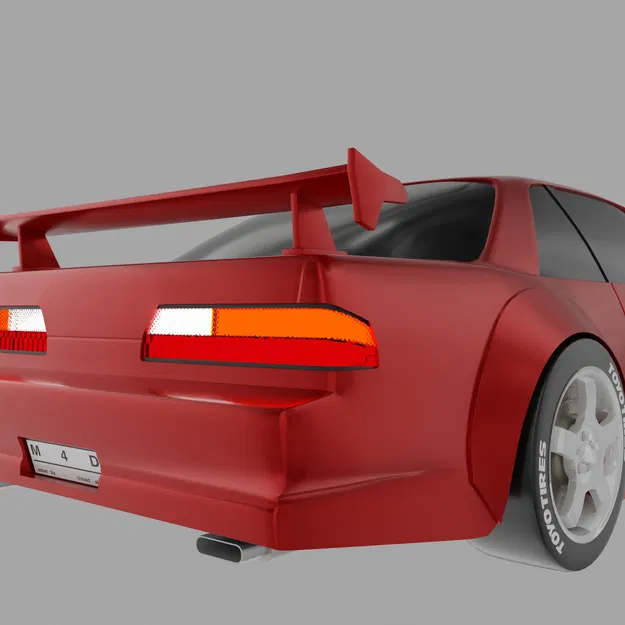 Mô Hình 3D Nissan Silvia S13 Độ - Image 6