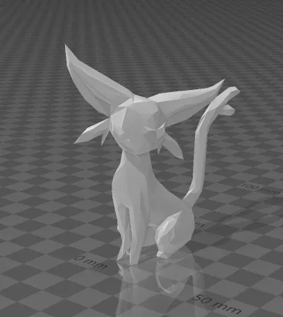 Mô Hình Espeon Ít Góc Cạnh (Low Poly Espeon) - Image 1