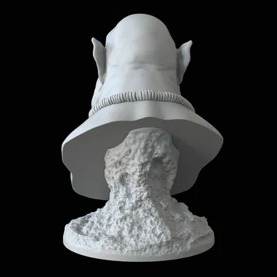 Tượng Bán Thân Orc In Không Cần Support