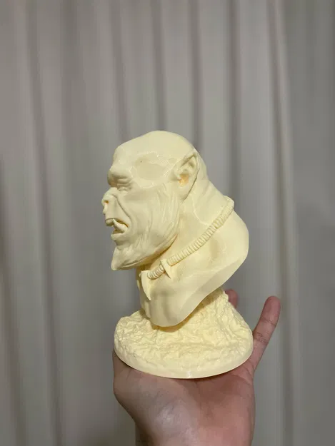 Tượng Bán Thân Orc In Không Cần Support - Image 5