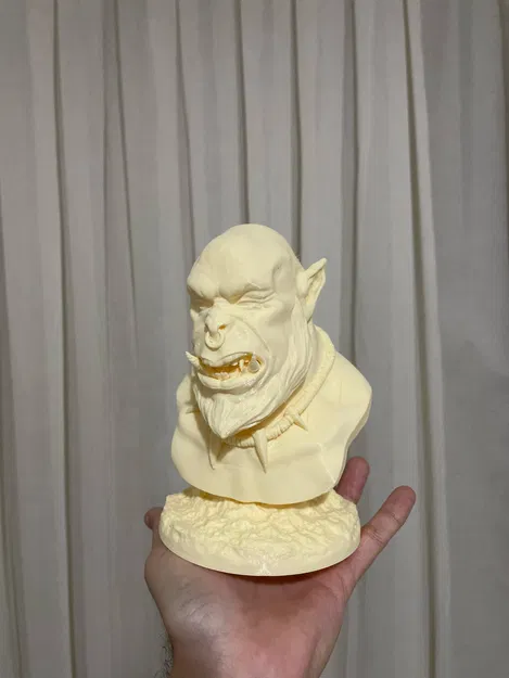 Tượng Bán Thân Orc In Không Cần Support - Image 6
