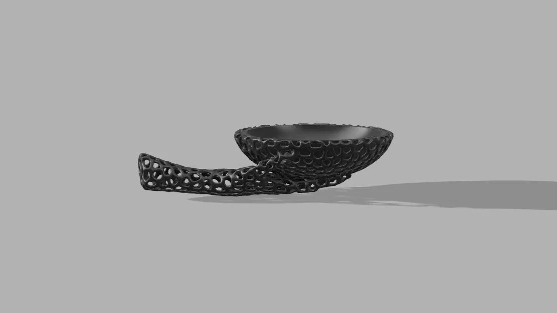 Mẫu Bàn Tay Voronoi Kèm Tô - Image 1