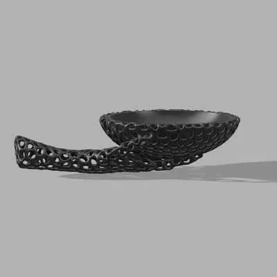 Mẫu Bàn Tay Voronoi Kèm Tô