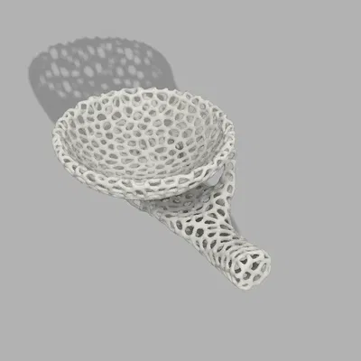 Mẫu Bàn Tay Voronoi Kèm Tô