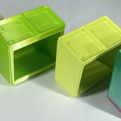 Đế Nâng Cao Gridfinity 1x2 Nghiêng