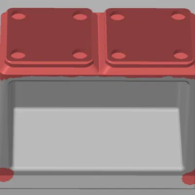 Đế Nâng Cao Gridfinity 1x2 Nghiêng