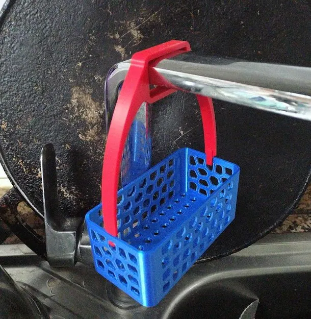 Rổ Đựng Bọt Biển Vòi Nước Kiểu Voronoi - Image 5