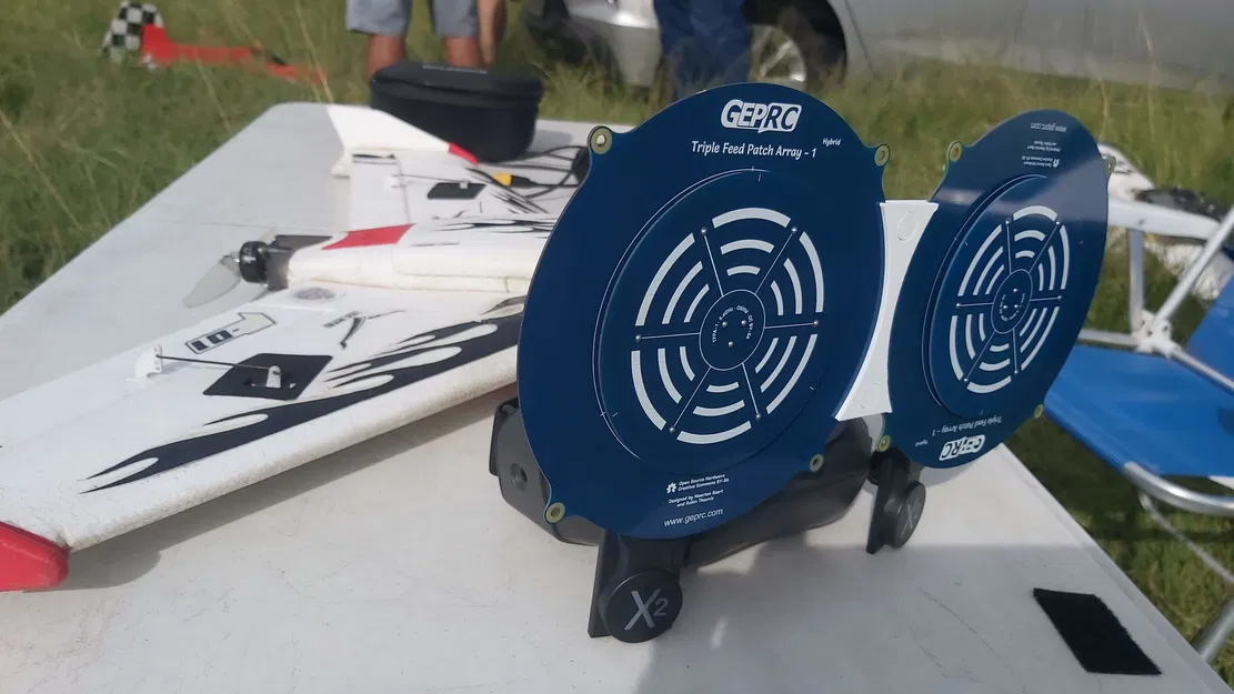 Giá đỡ anten kép triple-feed cho Walksnail và tương thích - Image 1