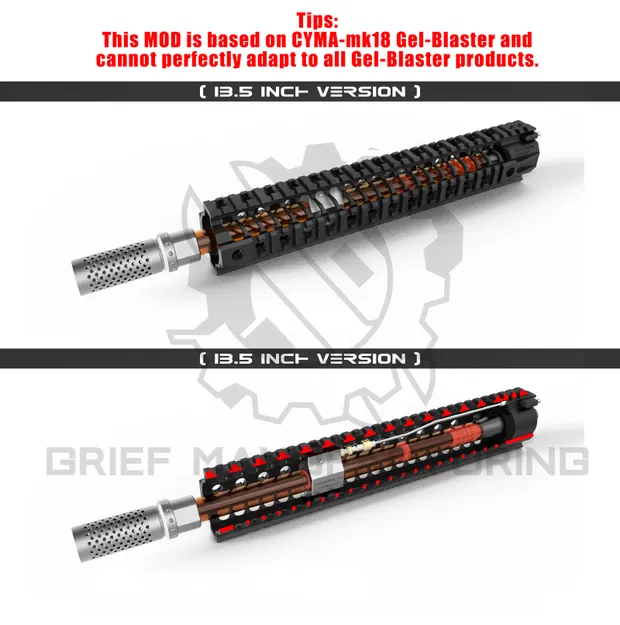 GIRLS’ FRONTLINE ST-AR15 Rail Cho Gel-Blaster CYMA - Image 3