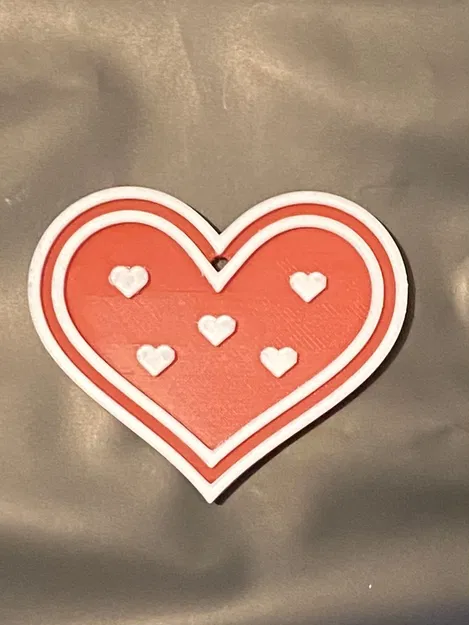 Móc Khóa Trái Tim Chồng Trái Tim - Image 1