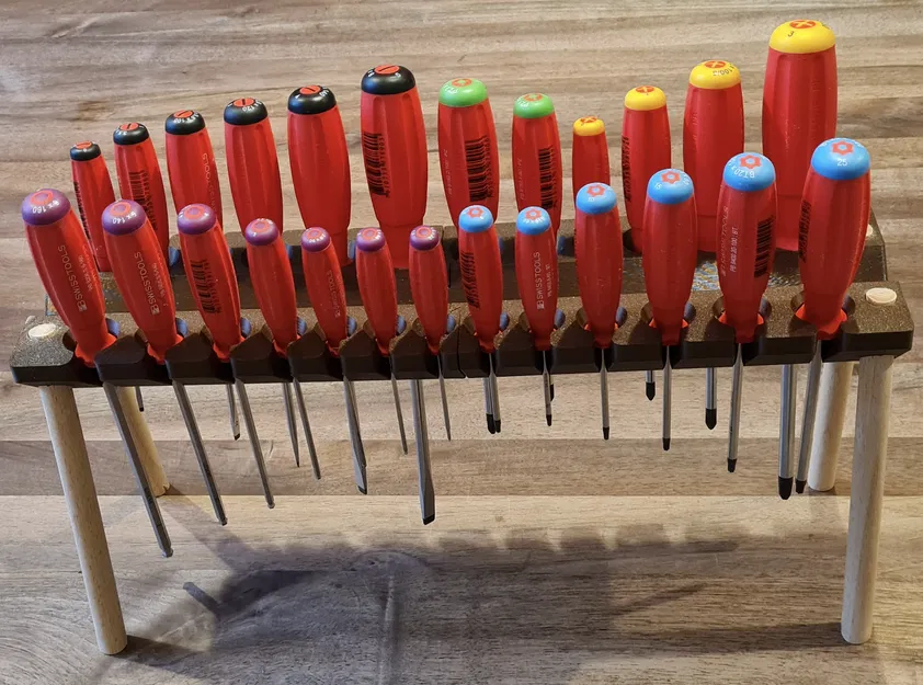 Giá đỡ tua vít (Parametric, CadQuery, PB-Swiss) - Image 1