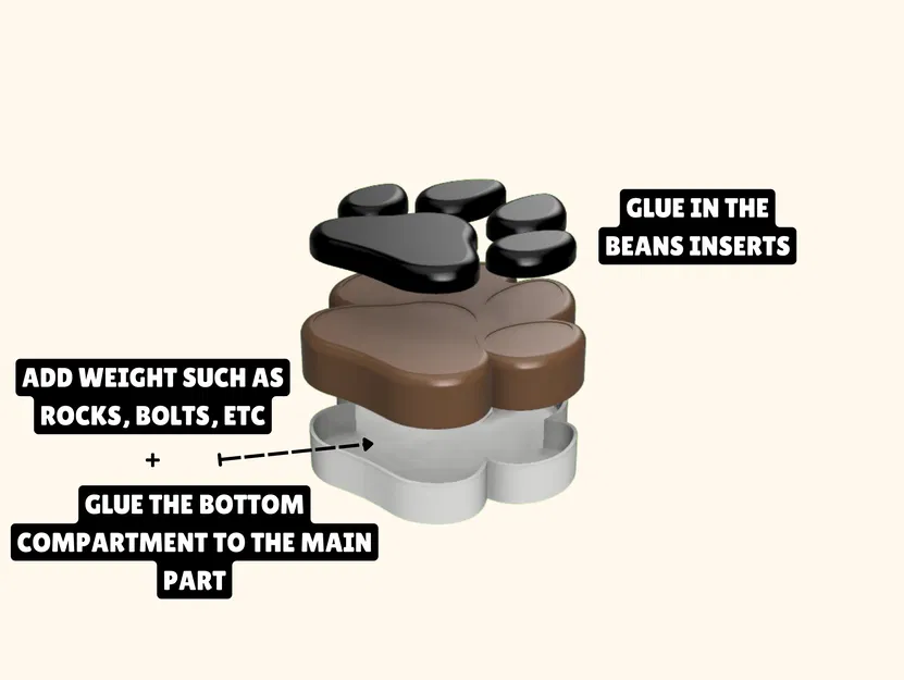 Chân Chó - Giữ Giấy / Vật Nặng Tờ Khai - Image 2