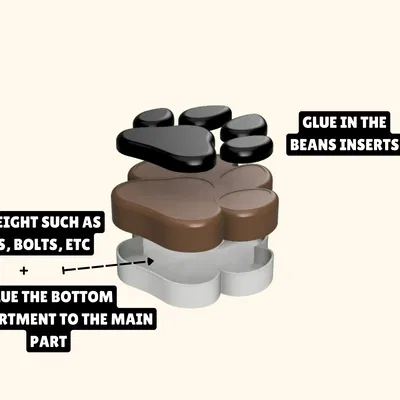 Chân Chó - Giữ Giấy / Vật Nặng Tờ Khai