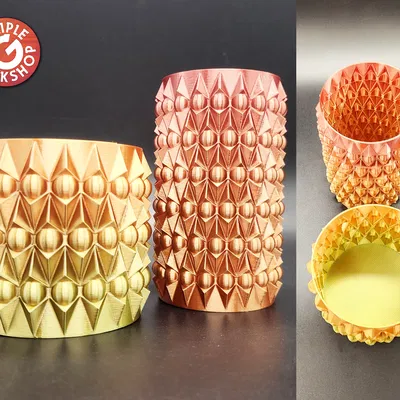 Chậu Hoa Hình Tàu Thăm Dò Alien Kiểu Xoắn Ốc