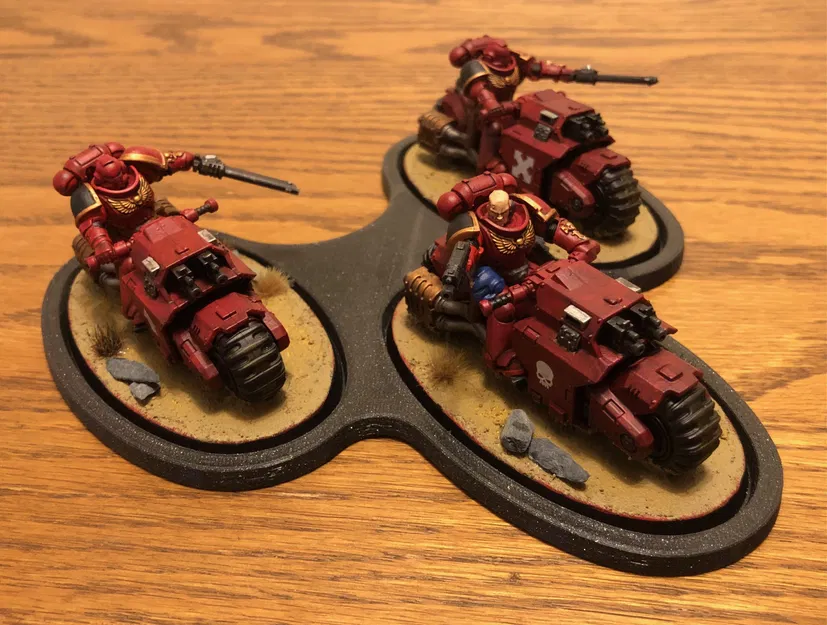 Đế Đội Hình 3 Mô Hình - Oval 90mm - Warhammer - Image 1