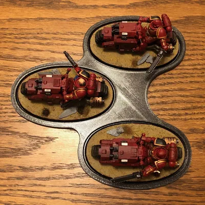 Đế Đội Hình 3 Mô Hình - Oval 90mm - Warhammer