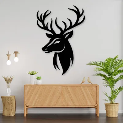 Tượng Nai Treo Tường ||