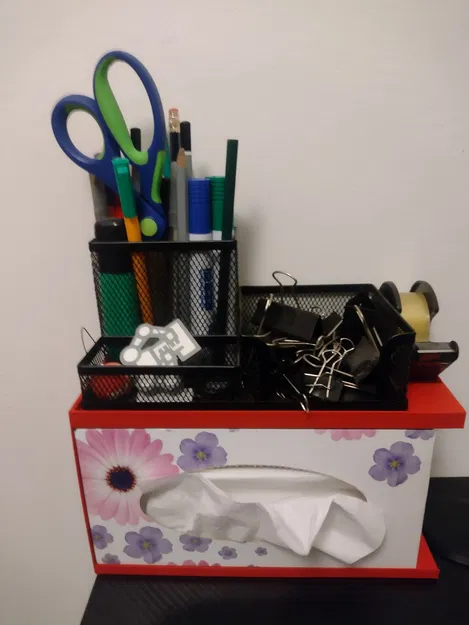 Kệ Đựng Đồ Để Bàn Có Chỗ Để Hộp Khăn Giấy - Image 5