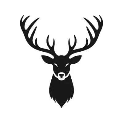 Trang Trí Tường Hình Hươu 2D 2