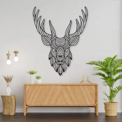 Trang Trí Tường Hình Hươu 2D