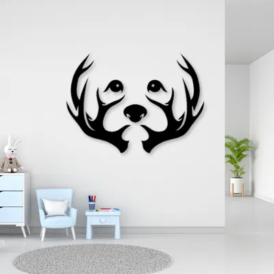 Mô hình chó con bên cây - Trang trí nhà cửa