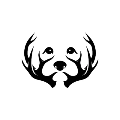 Mô hình chó con bên cây - Trang trí nhà cửa