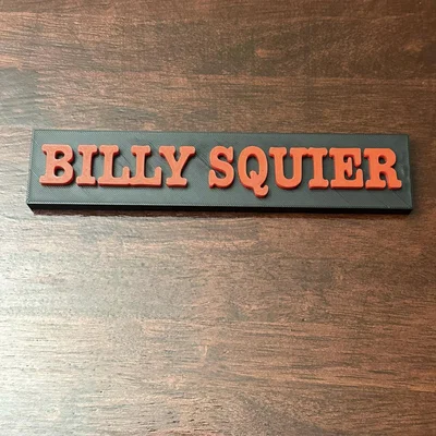 Biển Ban nhạc Billy Squire Thập Niên 80