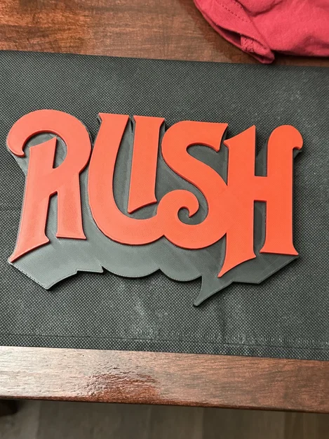 Biển Nhạc Rock "Rush" Phong Cách Thập Niên 80s - Image 1