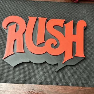 Biển Nhạc Rock "Rush" Phong Cách Thập Niên 80s