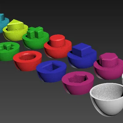 Bộ trứng đồ chơi cho bé tập nhận biết hình dạng