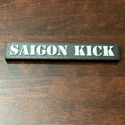Biển hiệu ban nhạc Saigon Kick thập niên 80