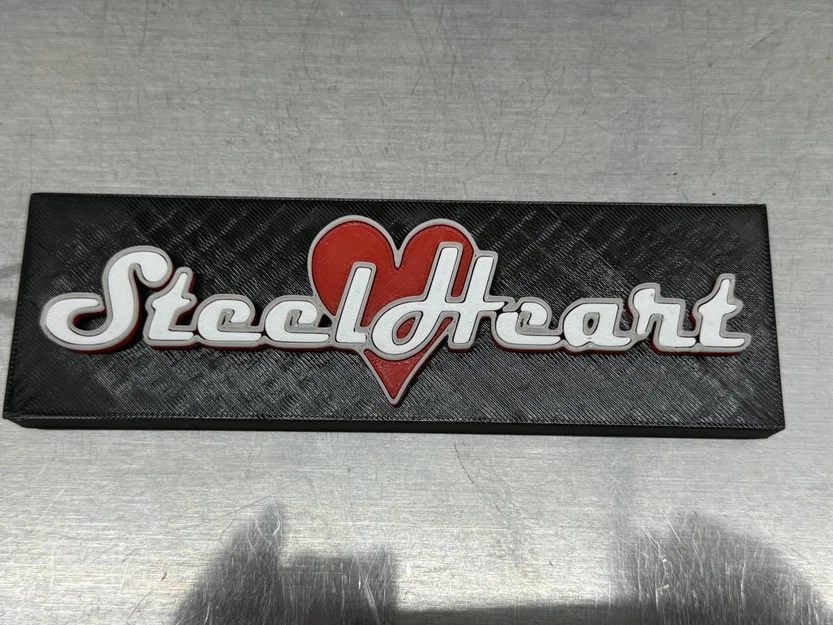 Biển Nhạc Steel Heart Phong Cách Thập Niên 80 - Image 1