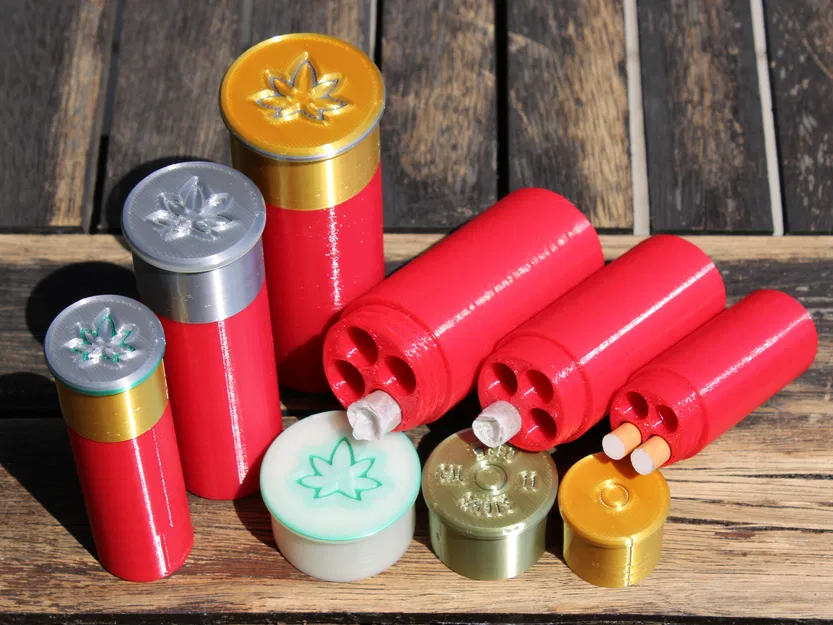 Weed Shots - Hộp Đựng Vỏ Đạn Shotgun Cho 4 Điếu Thuốc - Image 1