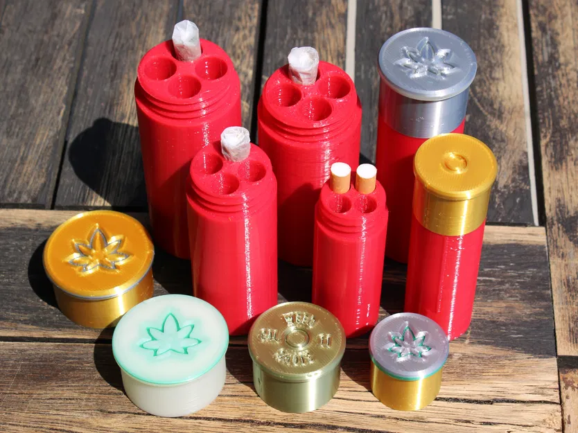 Weed Shots - Hộp Đựng Vỏ Đạn Shotgun Cho 4 Điếu Thuốc - Image 4