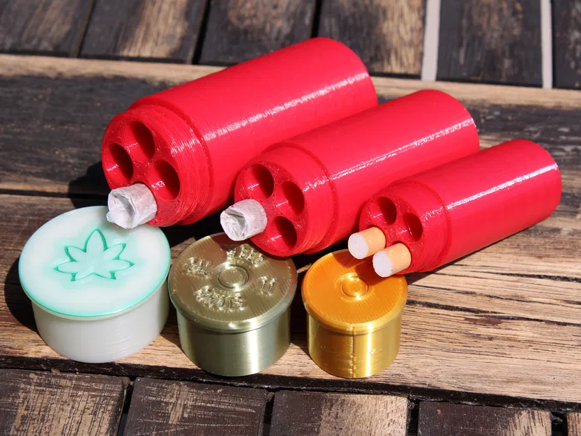 Weed Shots - Hộp Đựng Vỏ Đạn Shotgun Cho 4 Điếu Thuốc - Image 5