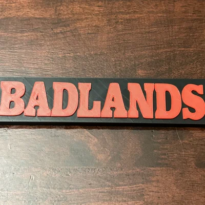 Biển Ban Nhạc Badlands Thập Niên 80