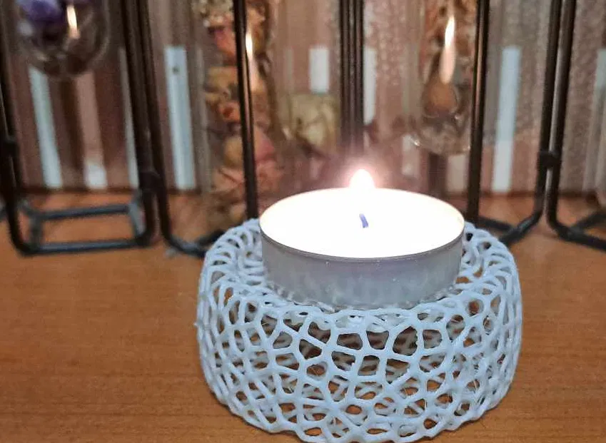 Lót ly Nến Hình Voronoi - Image 1