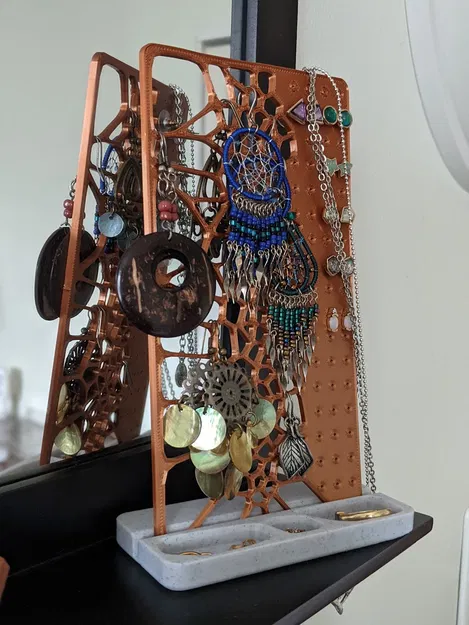 Chân Cắm Hoa Tai Kiểu Voronoi - Image 1